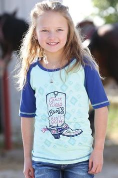 Cruel Girl Girls(KIDS) Raglan T shirt If I Can't Wear My Boots