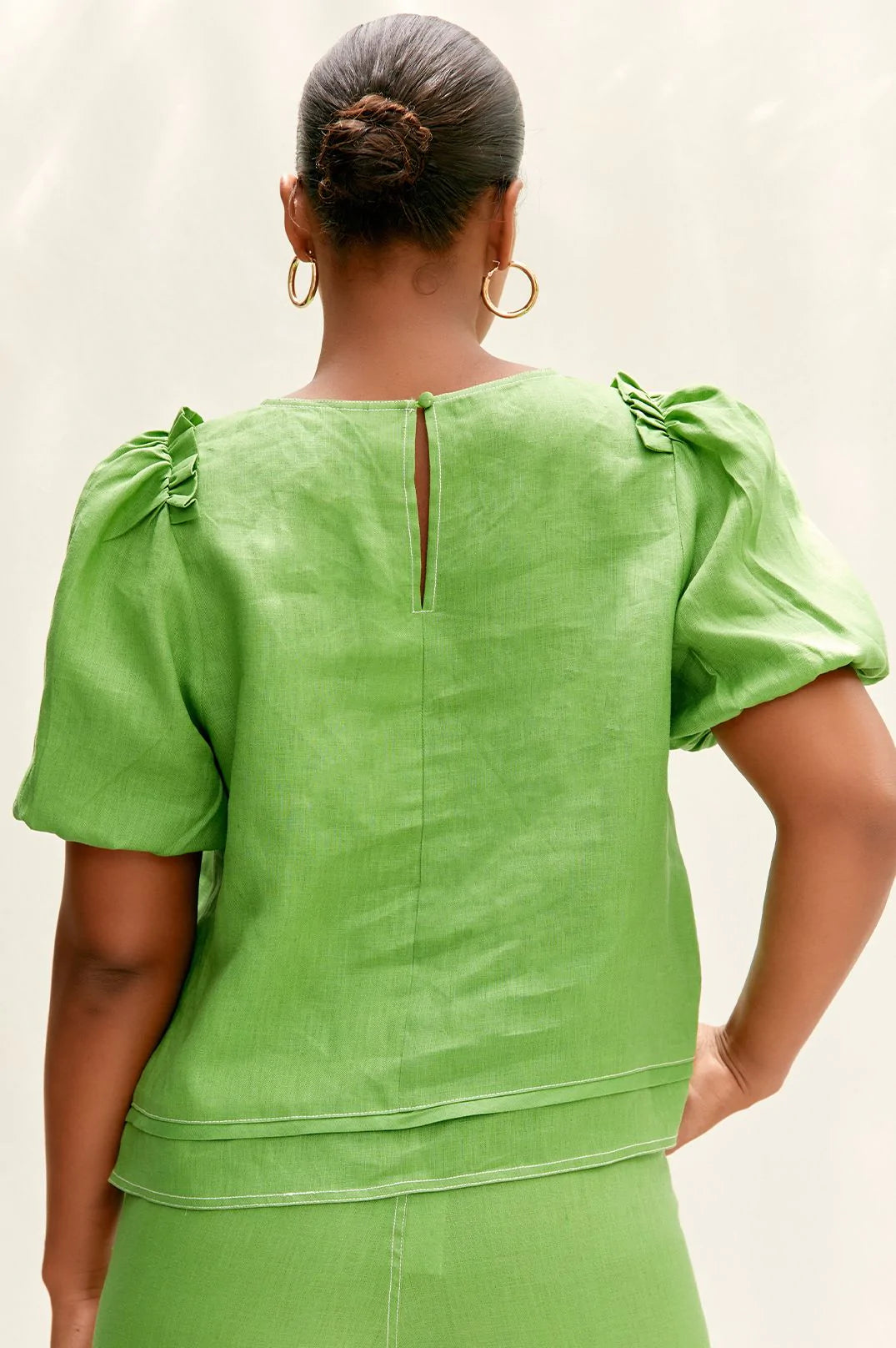 Adorne Ladies Giselle Linen Top