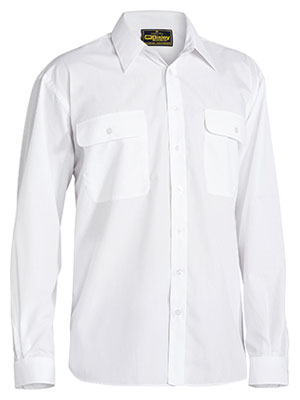 Bisley Mens Permanent Press Long Sleeve Shirt