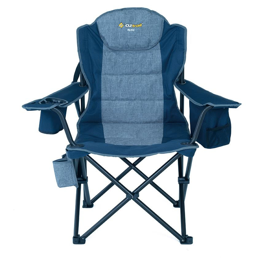 Oztrail Big Boy Arm Chair - NAVY IN STORE PICK UP