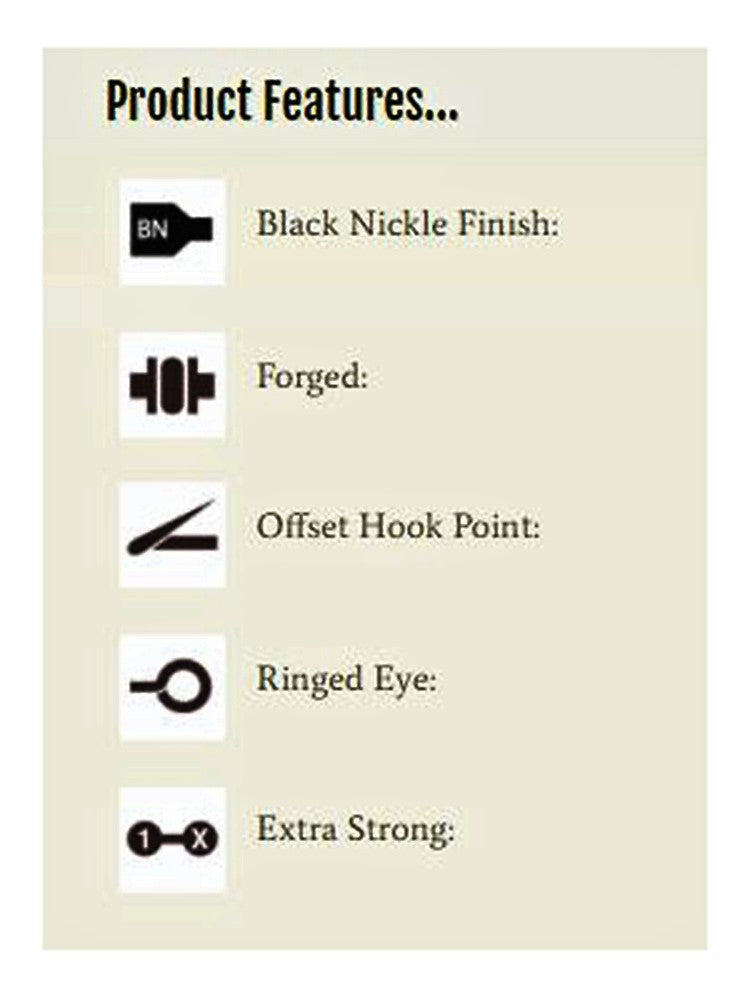 Mustad Octopus 2/0 fish hooks 7 pack