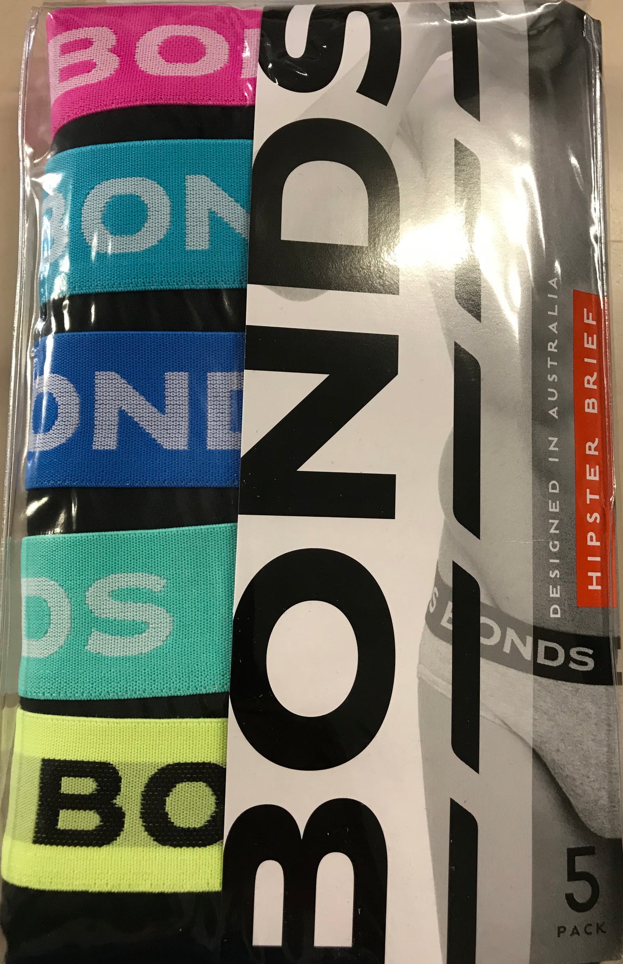 Bonds Mens Hipster Briefs 5 pack