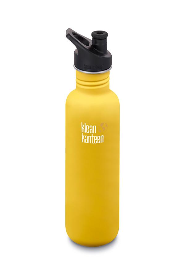 Klean Kanteen Classic 800ml non insulated sport cap 3.0 water bottle