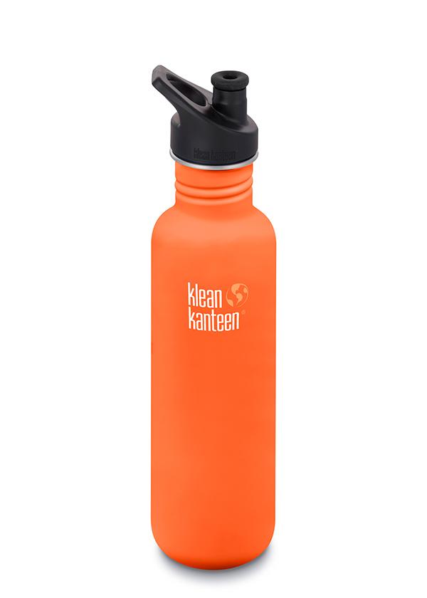 Klean Kanteen Classic 800ml non insulated sport cap 3.0 water bottle