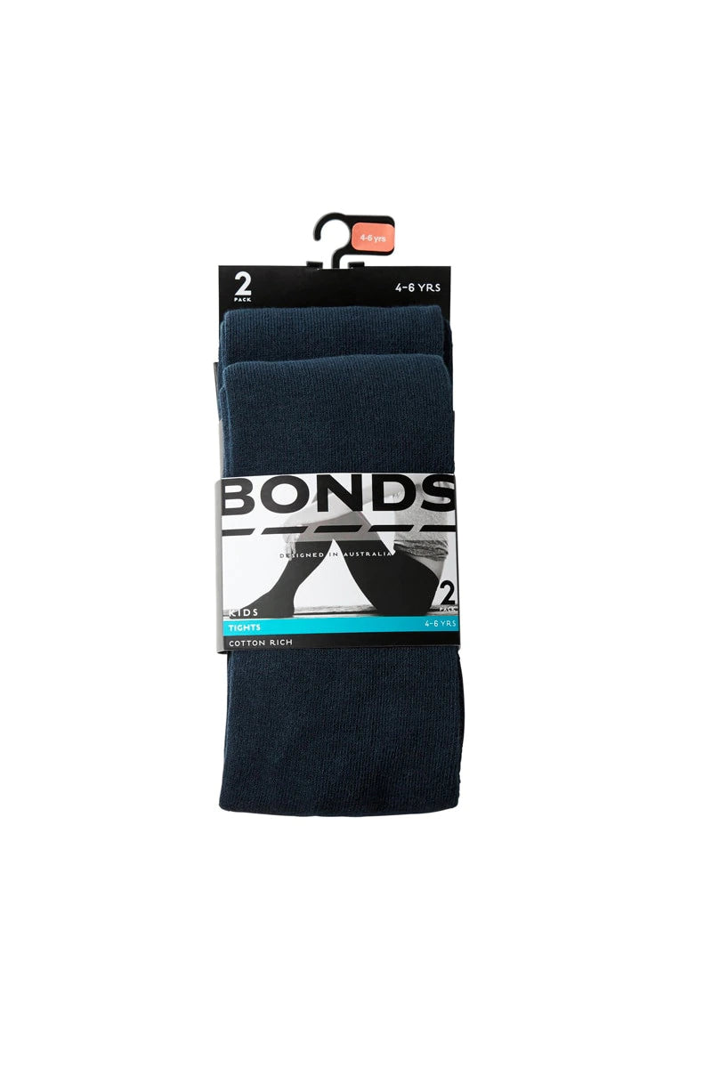 Bonds Girls School Tights - Navy