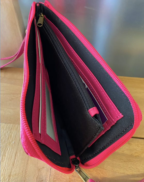 The Design Edge Dallas Cowhide Clutch