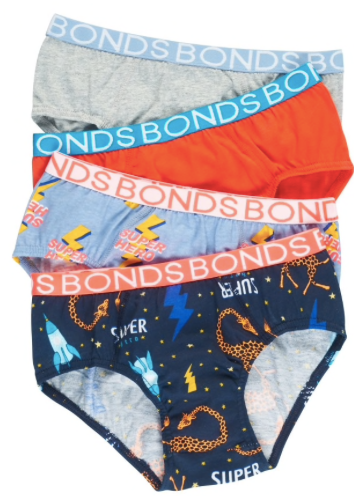 Bonds Boys Brief 4 Pack