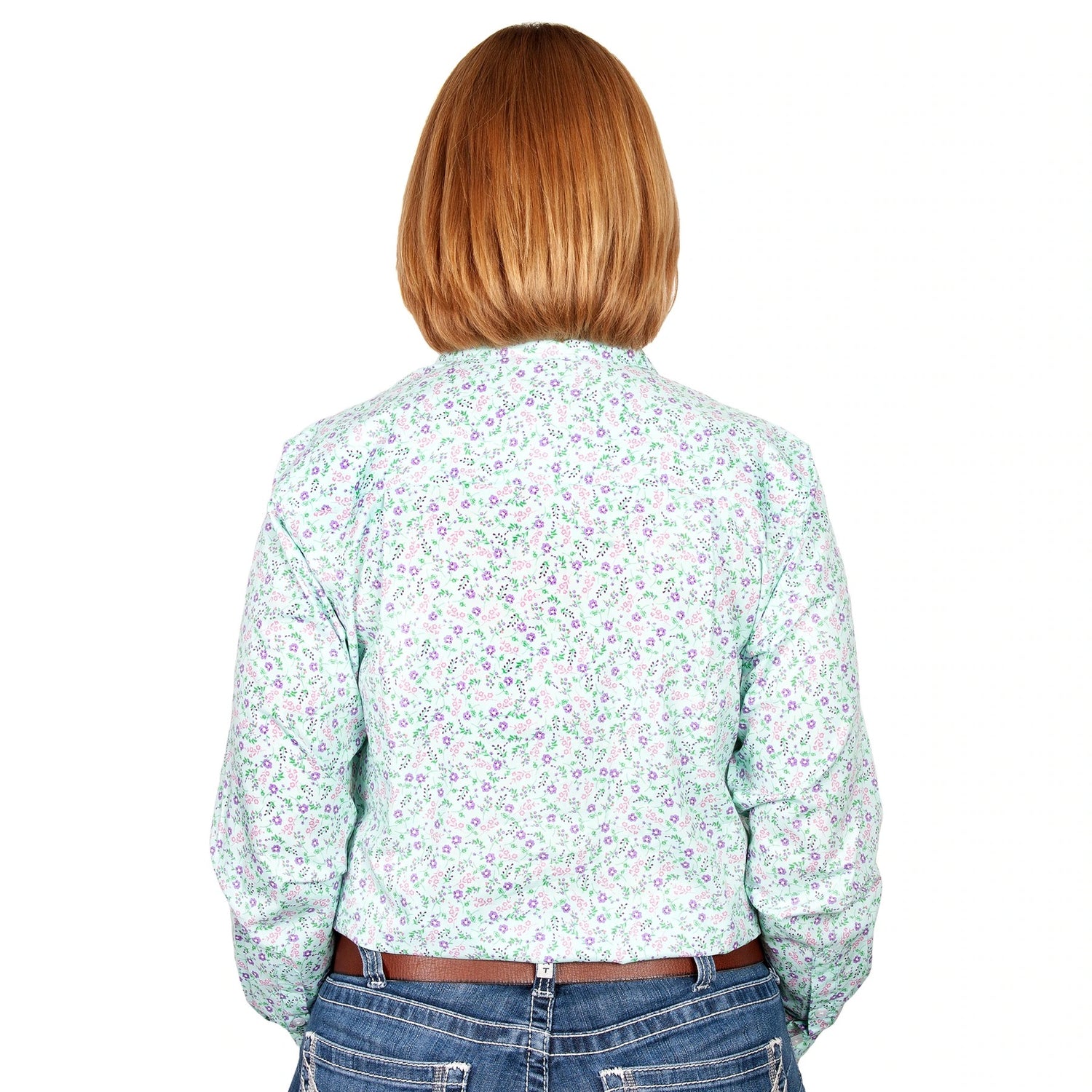 Just Country Ladies Georgie 1/2 button shirt WWLS2172