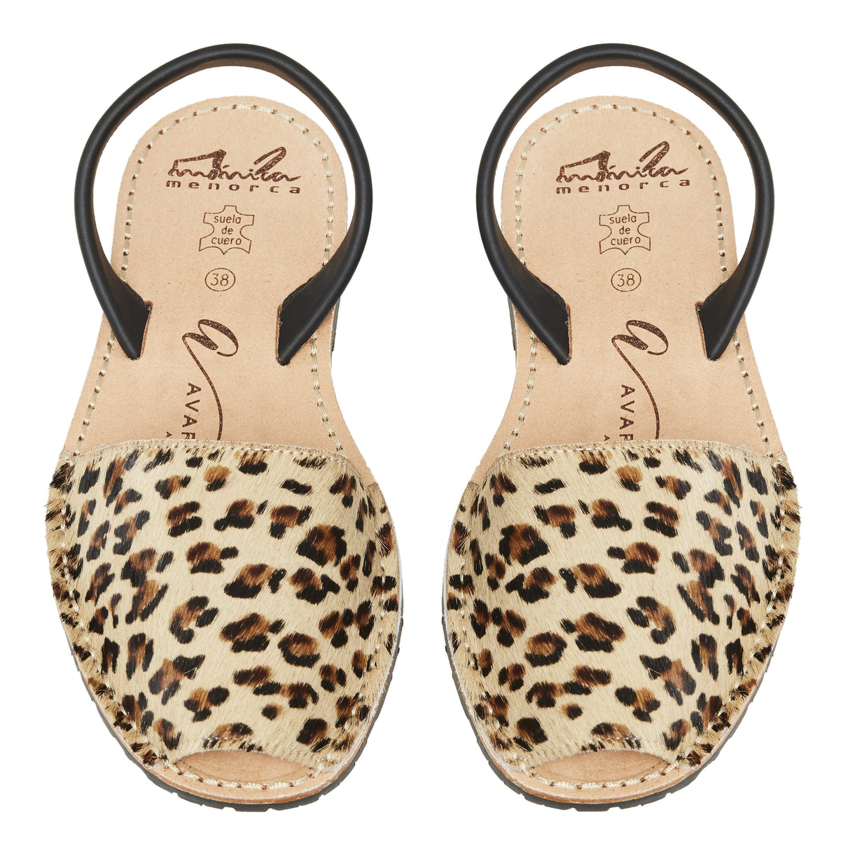 Avarcas Australia Leopard Leather Sandal