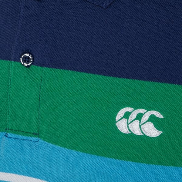 Canterbury Mens Contrast Engineer Stripe Polo