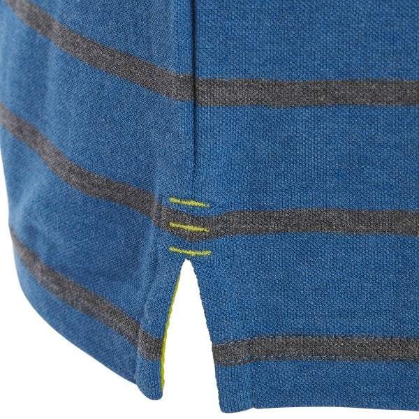 Canterbury Mens Engineered Stripe Polo-Swedish Blue Marle