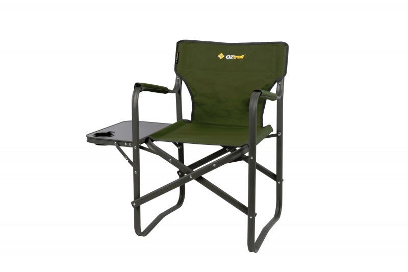 Oztrail Directors Classic chair with side table