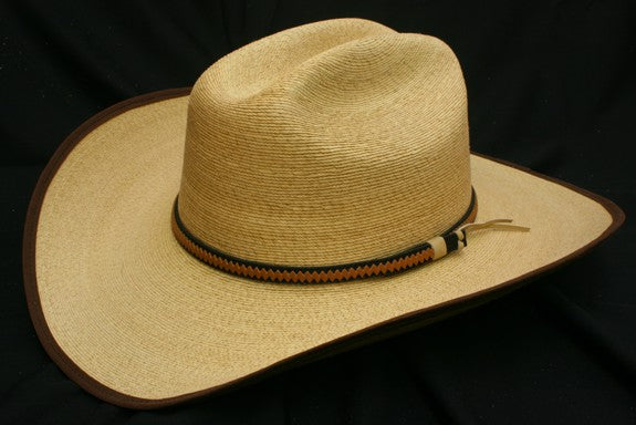 Sunbody Golden Mexican Box Top Fine Palm Hat