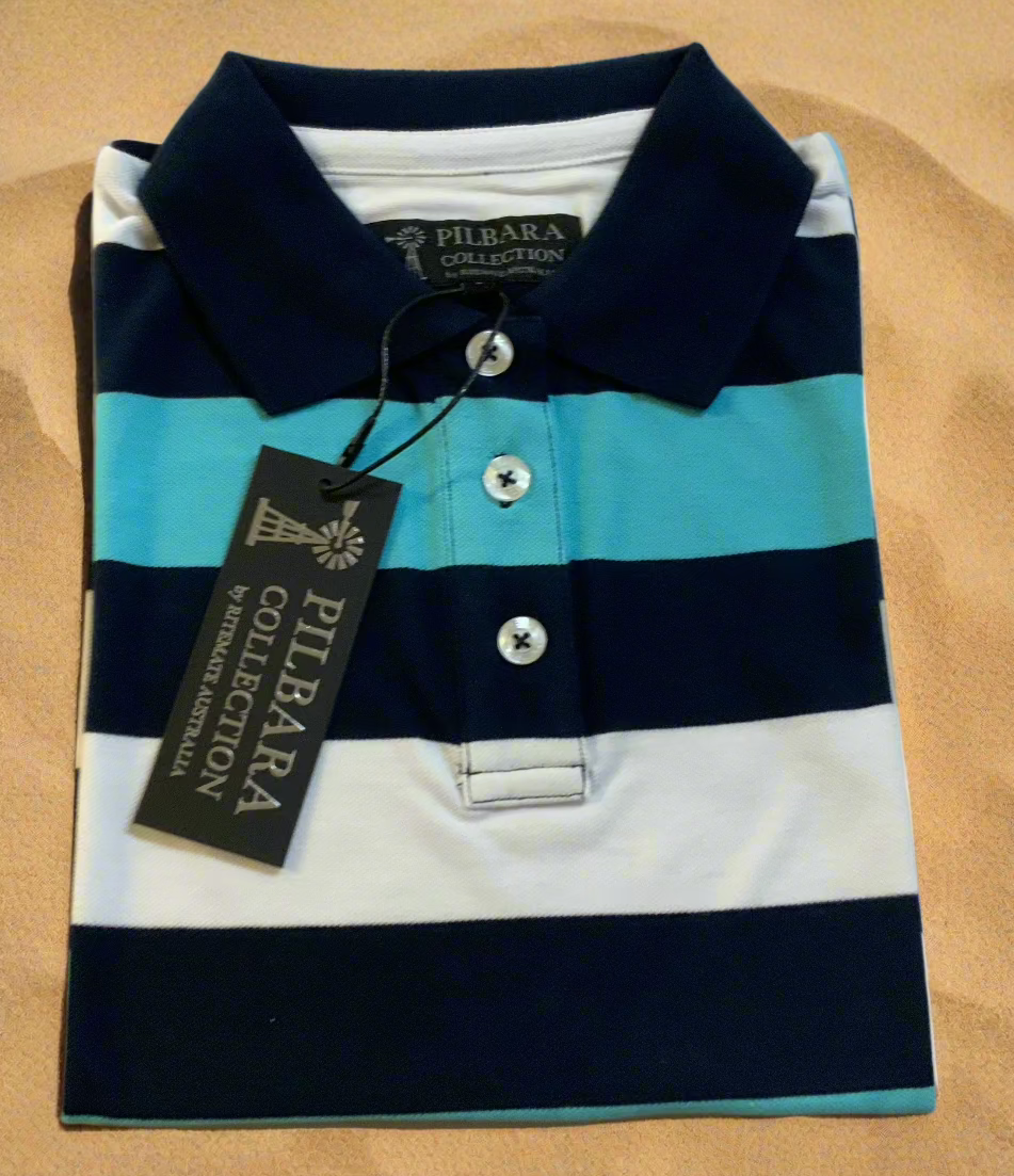 Pilbara Ladies Striped Polo - RMPC067