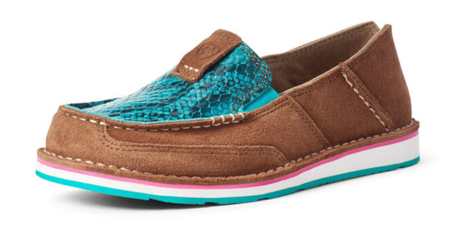 Ariat Ladies New Earth / Turquoise Snake Cruiser