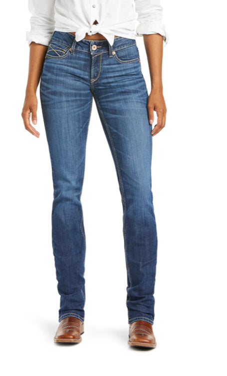 Ariat REAL Myla Mid Rise Straight Jeans