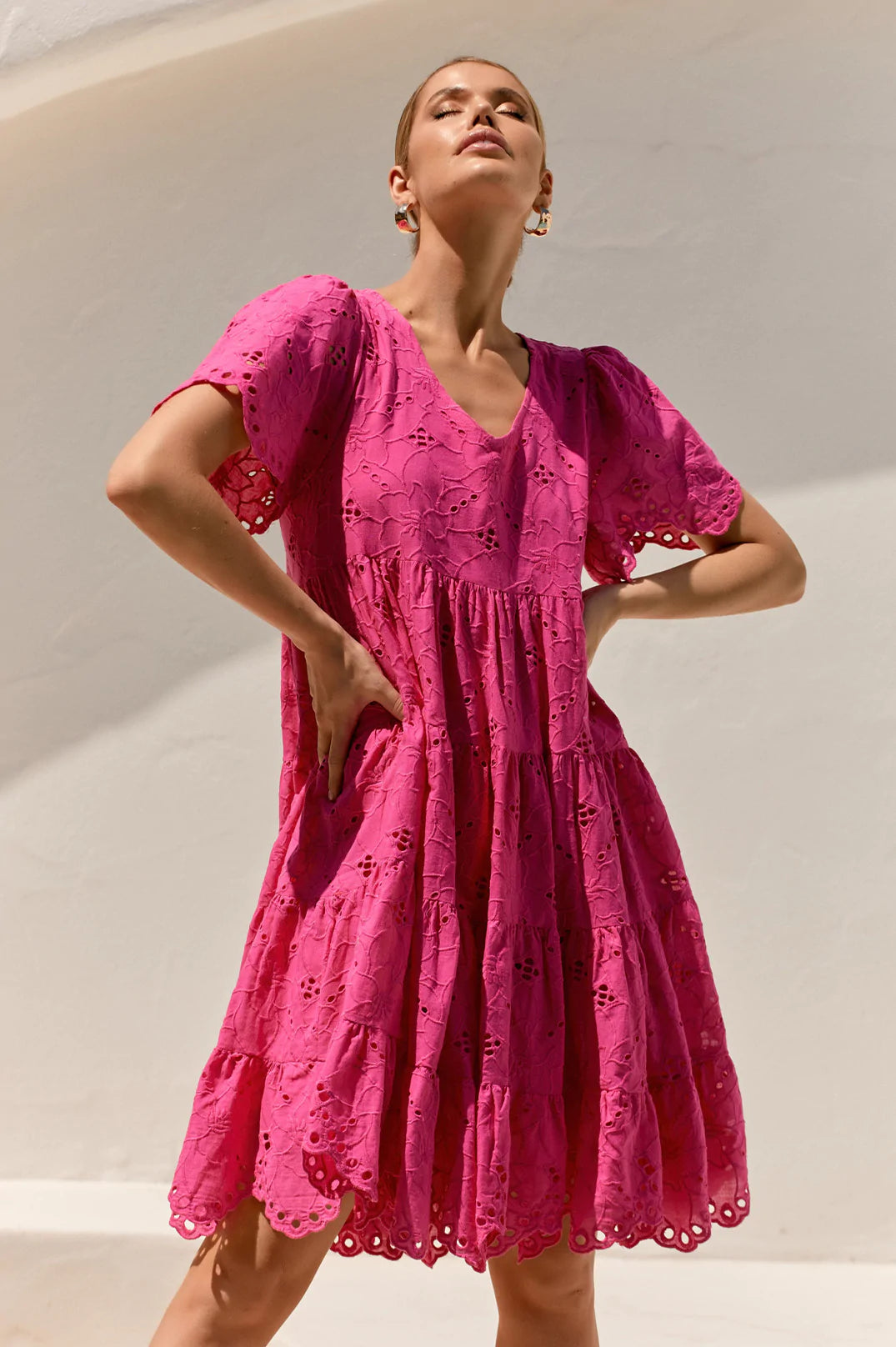Adorne Ladies Harmony Broderie Dress