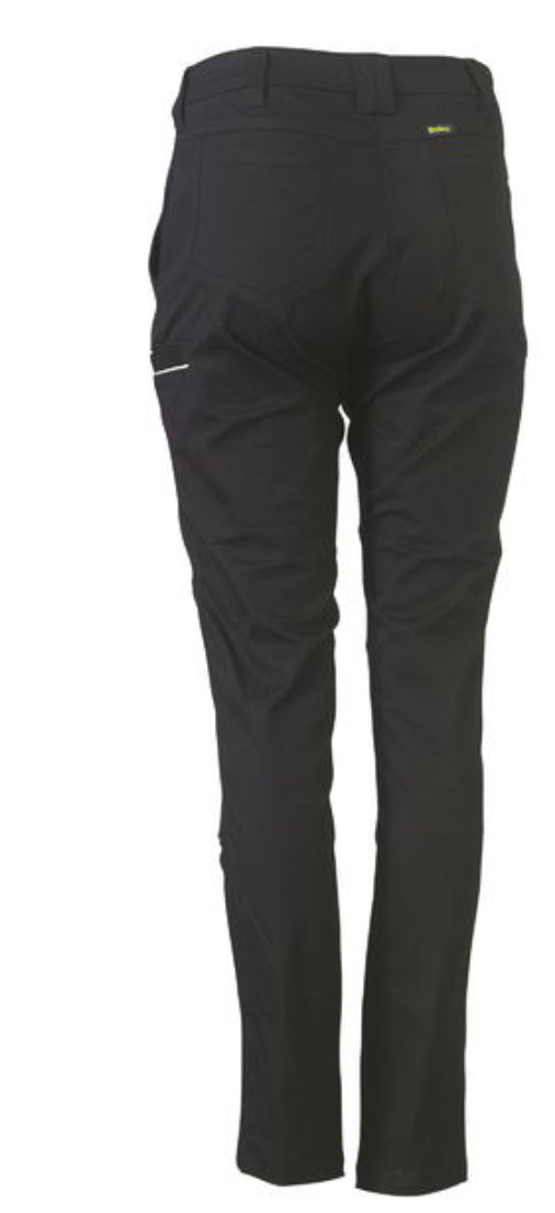 Bisley Ladies Mid Rise Cotton Stretch Pants BPL6015