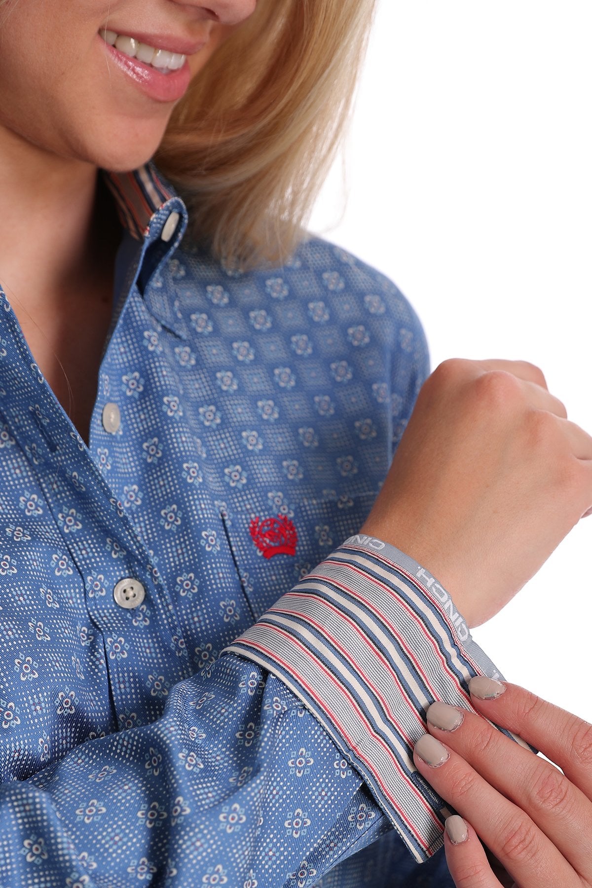 Cinch Ladies Corn Flower Blue Shirt