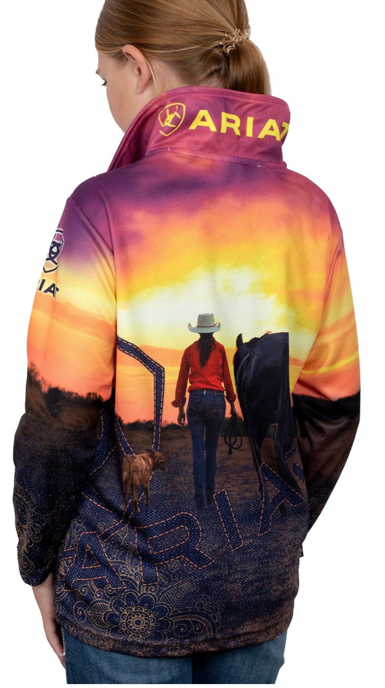 Ariat Girl Fishing Shirt