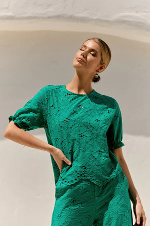 Adorne Ladies Willow Broderie Top