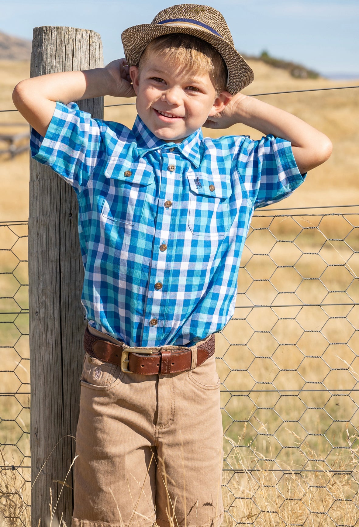 Thomas Cook Boys Parnell Check Shirt S/S Shirt