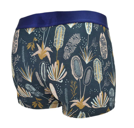 Peggy & Finn Mens Bamboo Coastal Flora Boxer Briefs