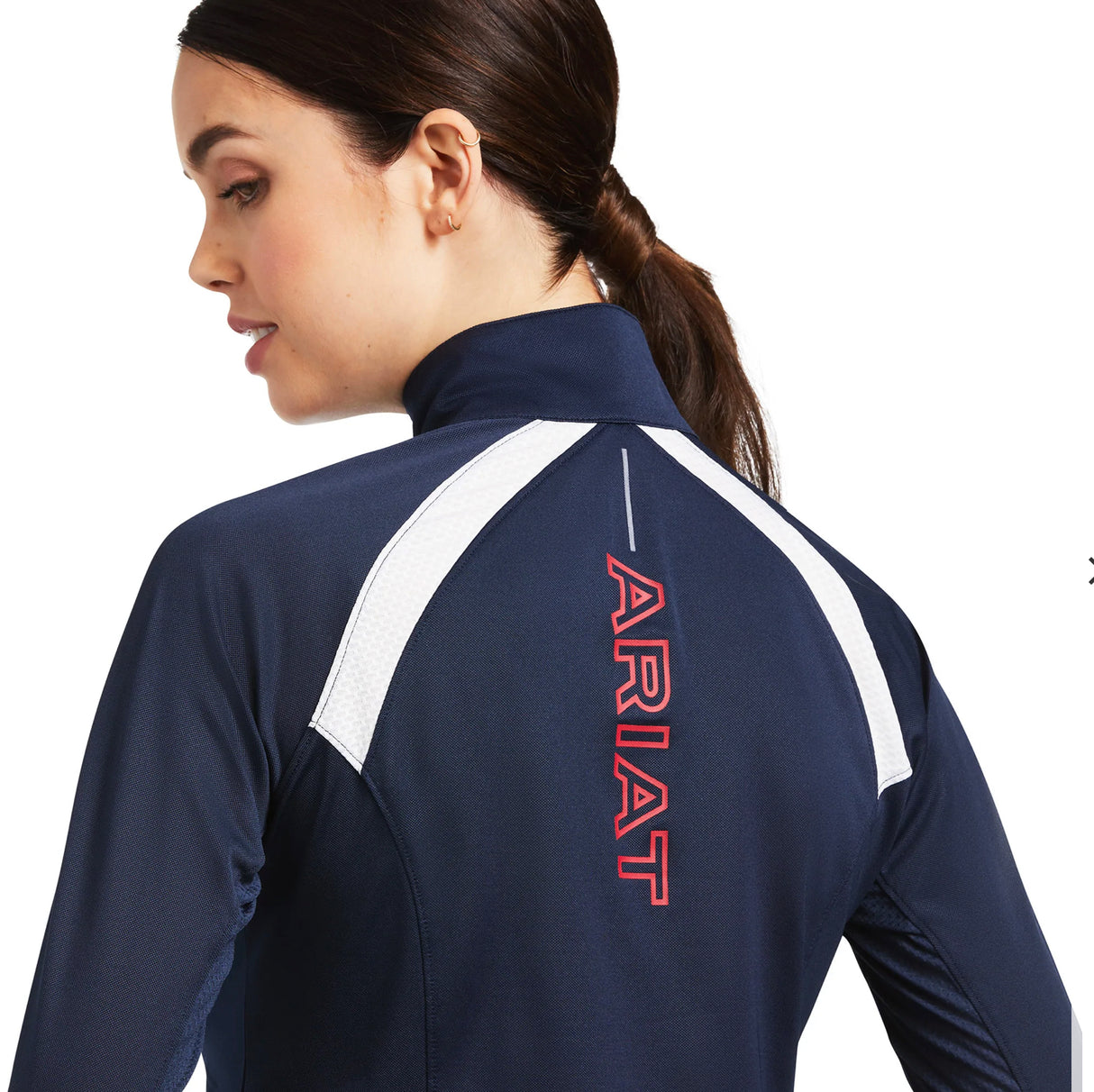 Ariat Ladies Sunstopper Team 1/4 Zip Baselayer Shirt