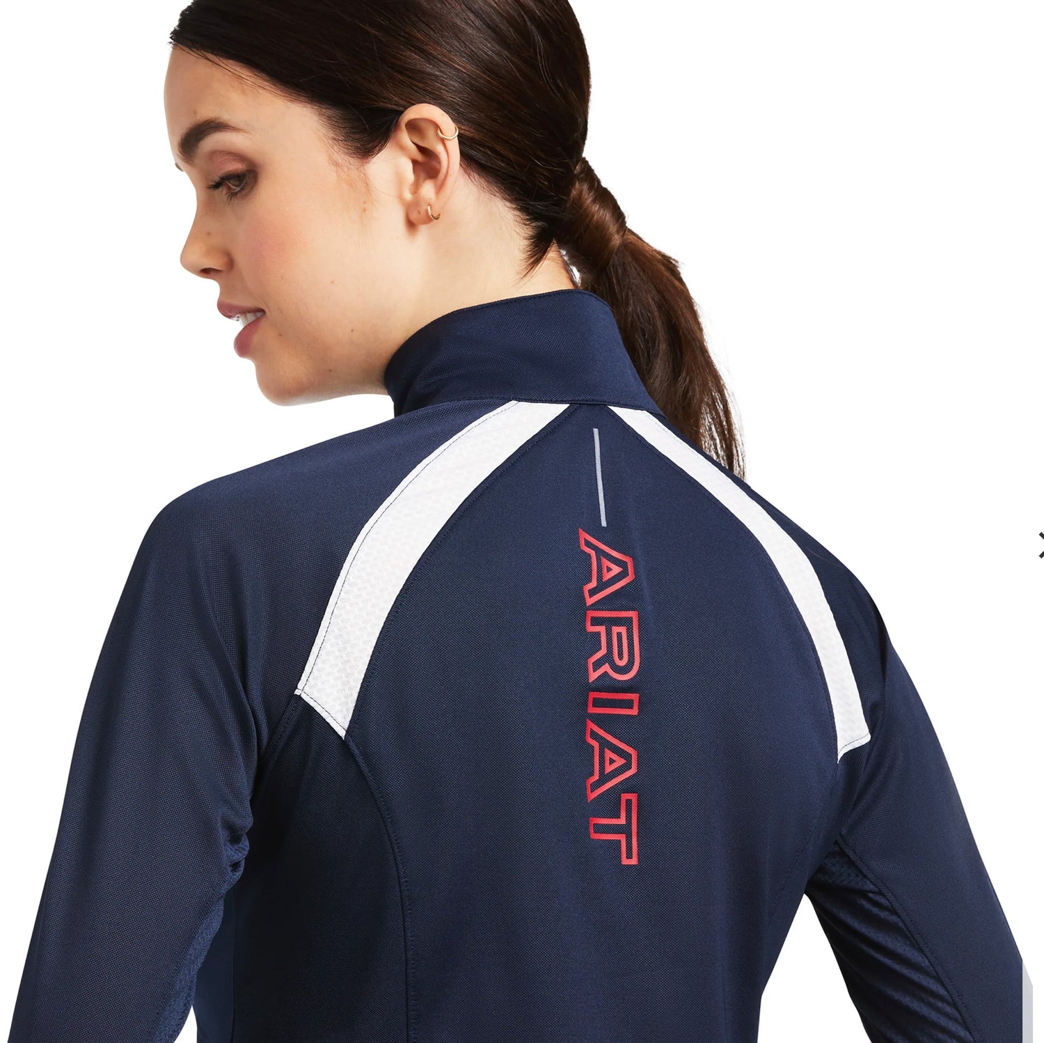 Ariat Ladies Sunstopper Team 1/4 Zip Baselayer Shirt