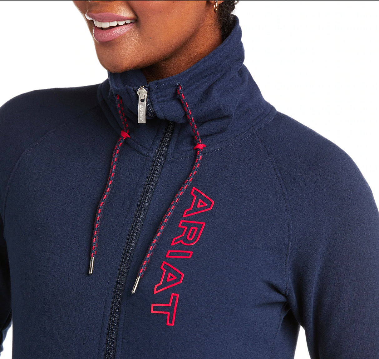 Ariat Ladies Team Logo Full Zip Sweatshirt