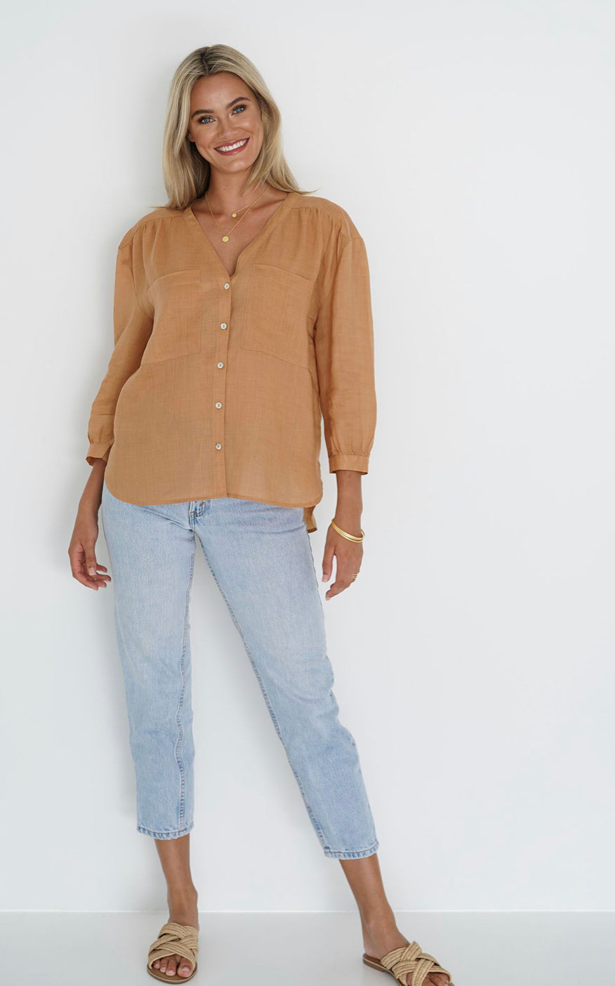 Humidity Grace Shirt in Spice