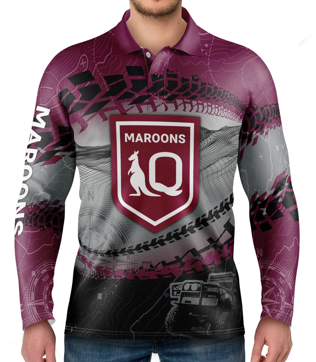 QLD Trax Off Road Camping Fishing Shirt