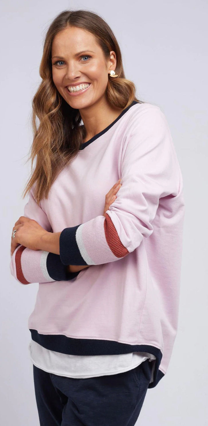 Elm Peaches Metallic Crew