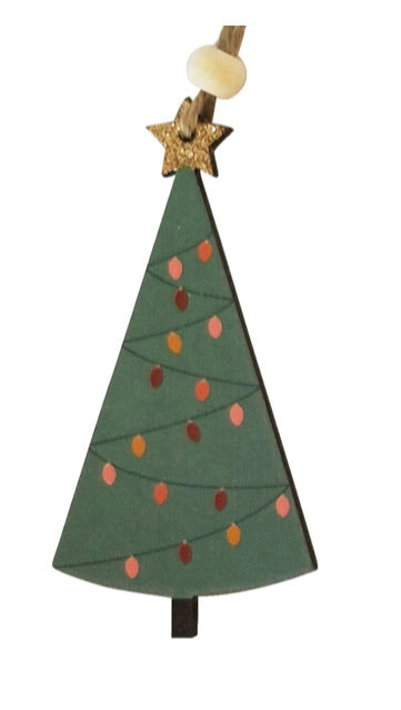Santa, Reindeer & Tree Decoration
