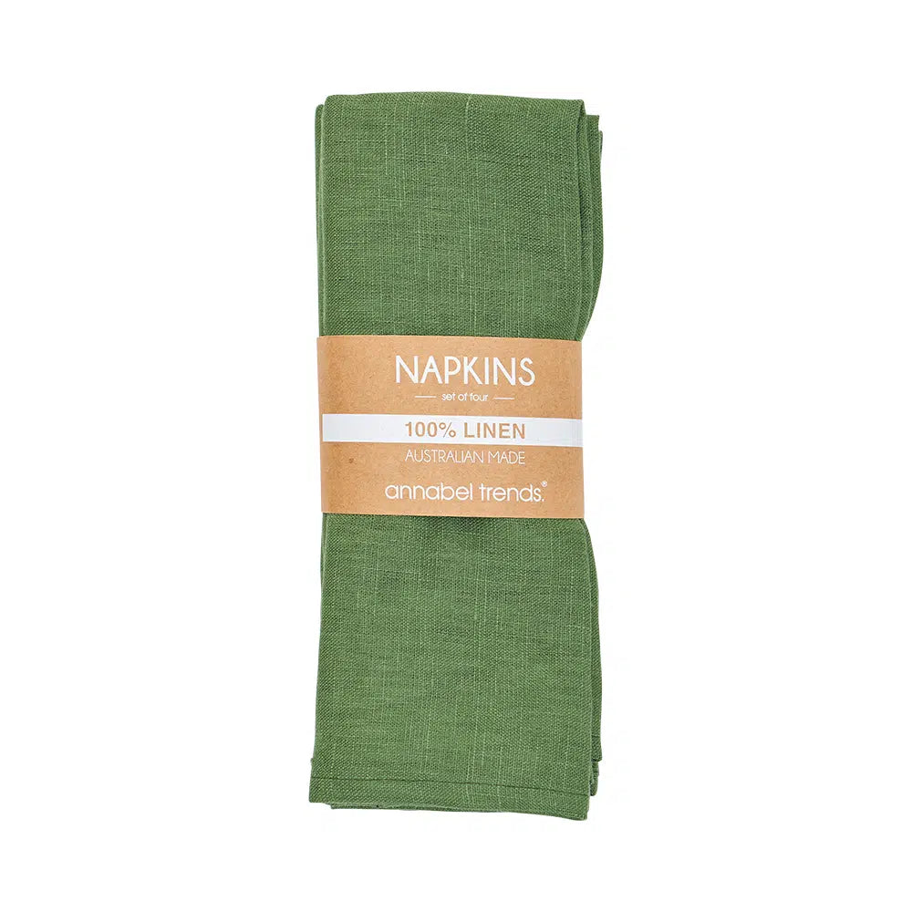 Apron Linen Red Stripe - Annabel Trends