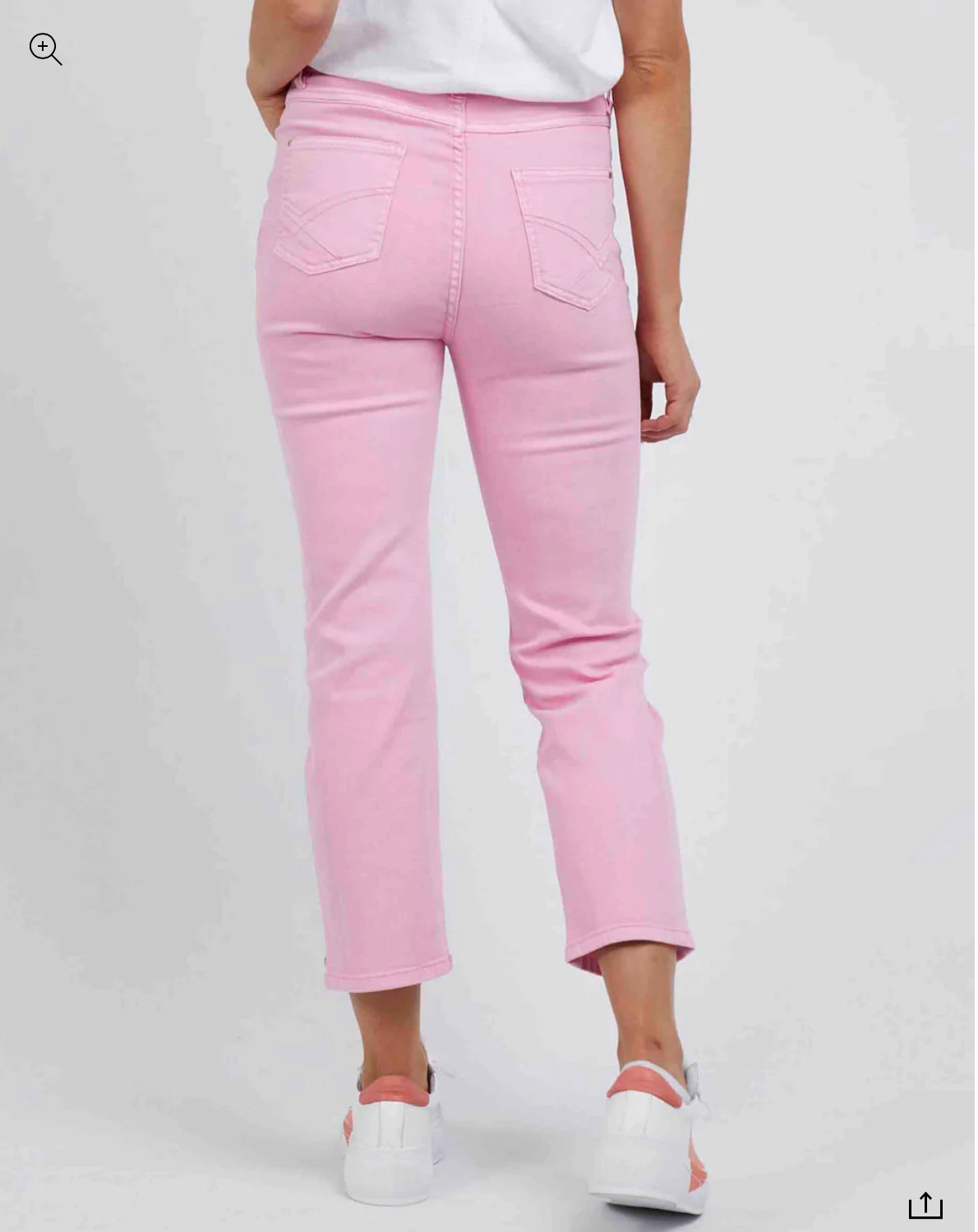 Elm Ladies Willow Coloured Straight Leg Jeans
