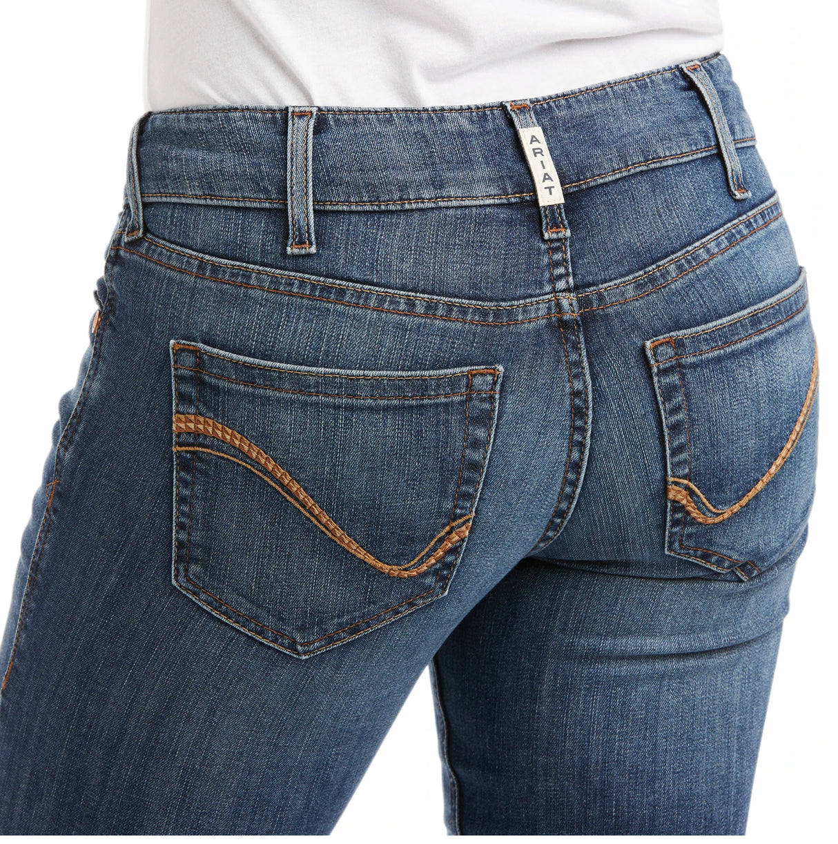 Ariat Ladies REAL Mid Rise Straight Leg Arrow Fit Jean in Mariana Natalia 10037680