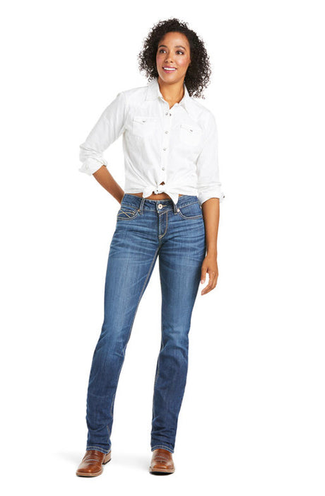 Ariat REAL Myla Mid Rise Straight Jeans
