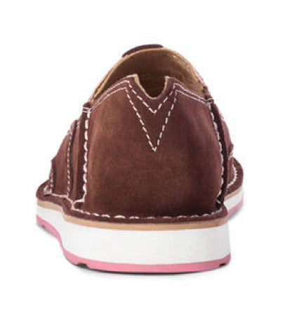 Ariat Ladies Coffee Bean Suede/Choc Snake Print Cruiser