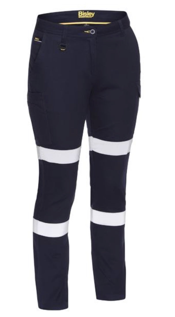 Bisley Ladies Cotton Tapped Cargo Pants BPL6115T