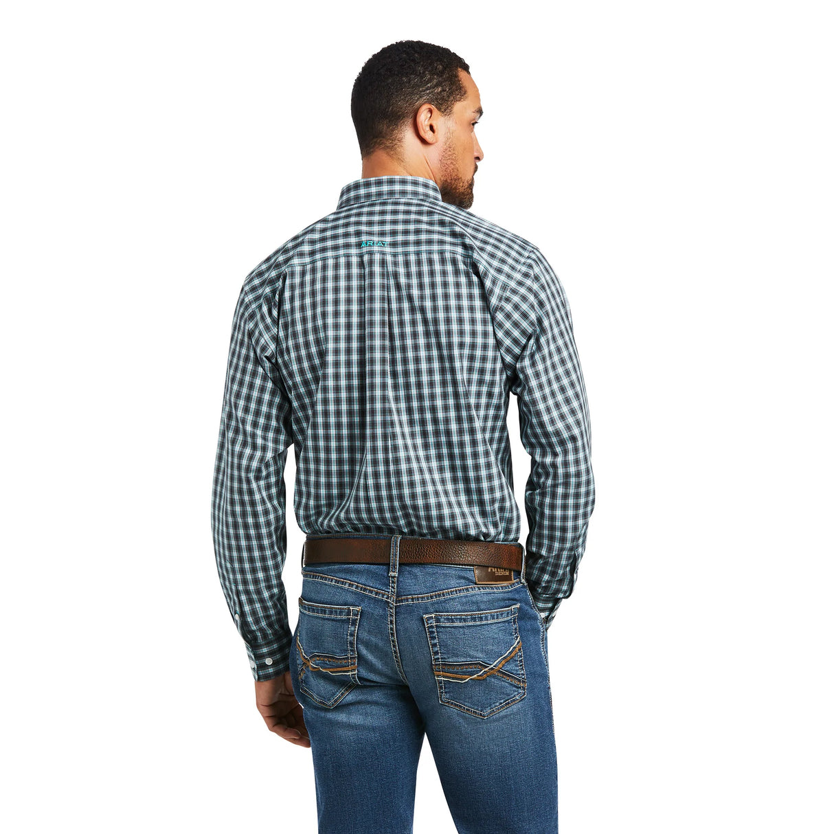 Ariat Men’s Wrinkle Free Houston Fitted Shirt- Bachelor Button