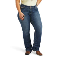 Ariat Ladies Real Mid Rise Boot Cut Arrow Fit Virginia Jeans
