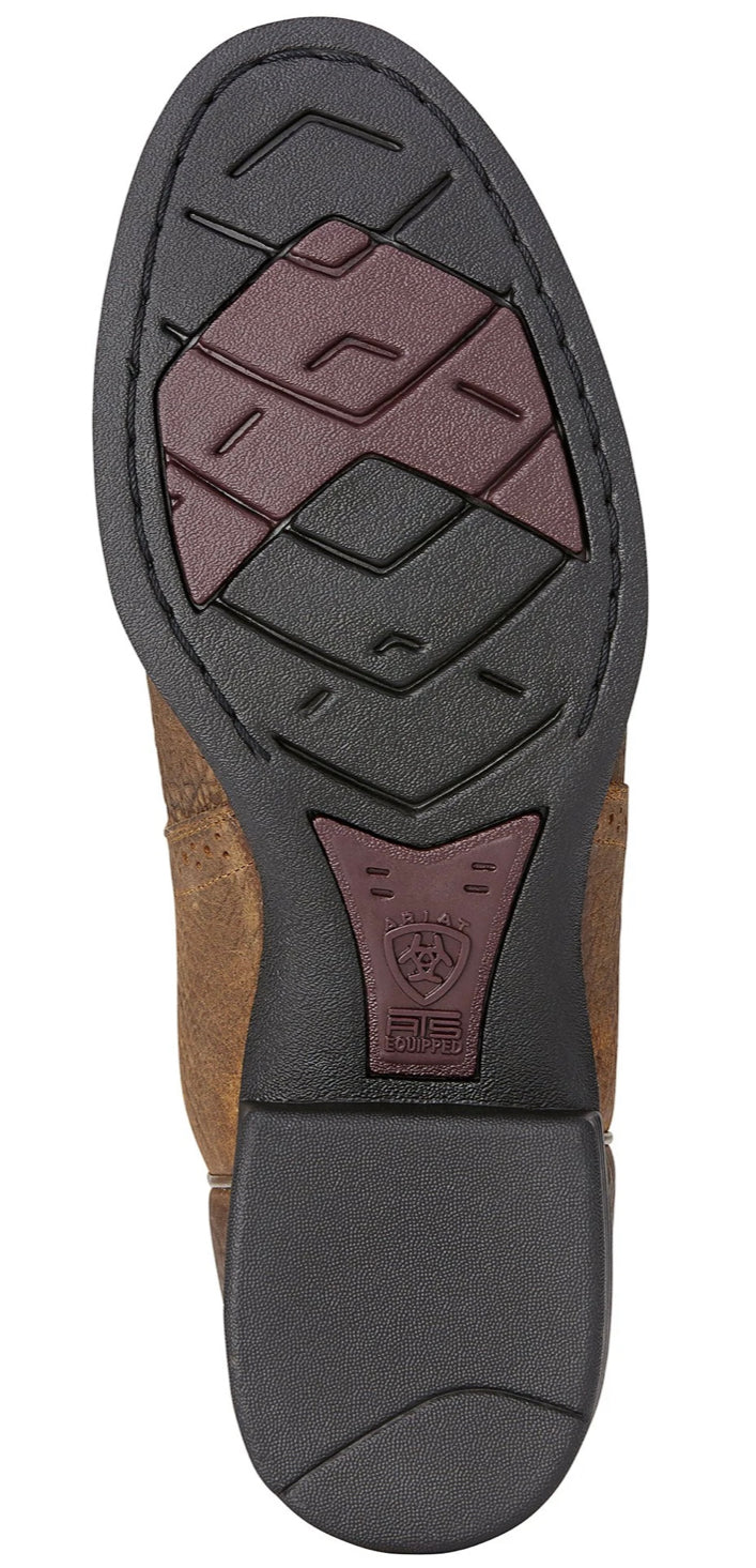 Ariat Mens Heritage Stockman Tumbled Brown / Beige Boots