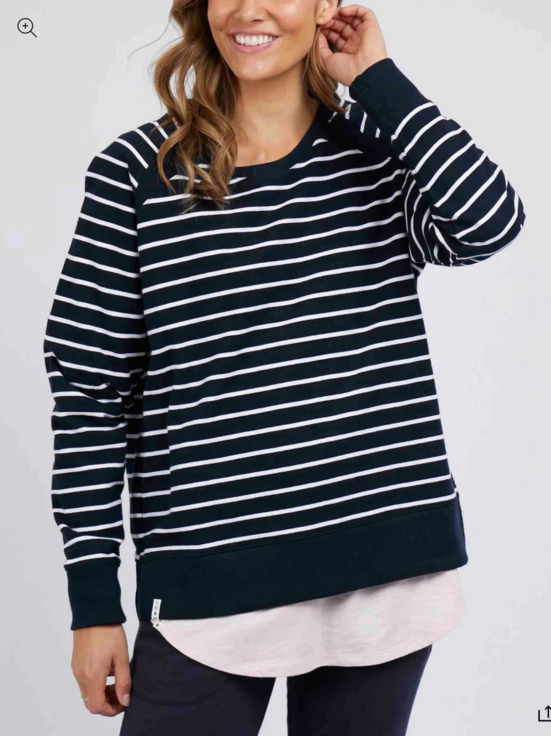 Elm Ladies Fundamental Sydney Stripe Crew