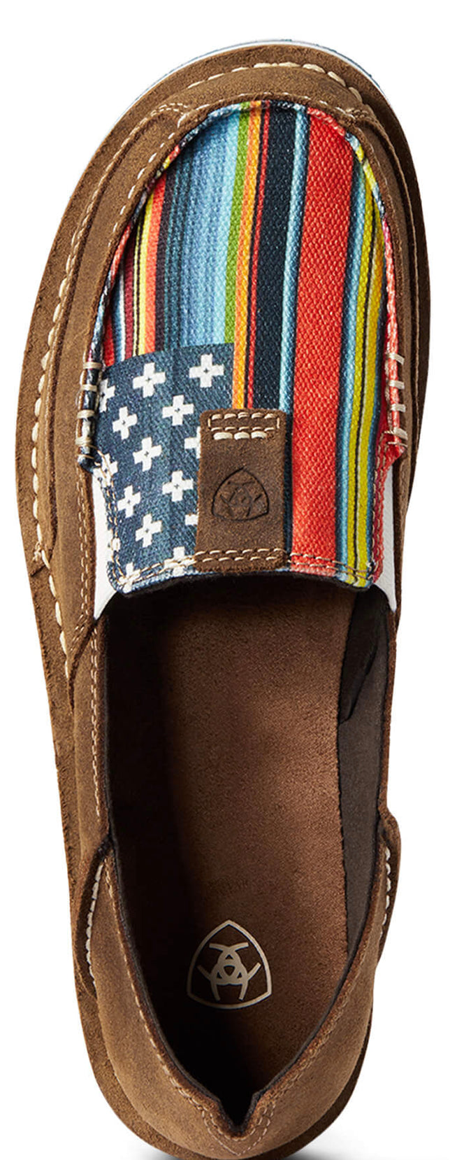 Ariat Ladies Chipmunk Suede / Serape Flag Cruiser