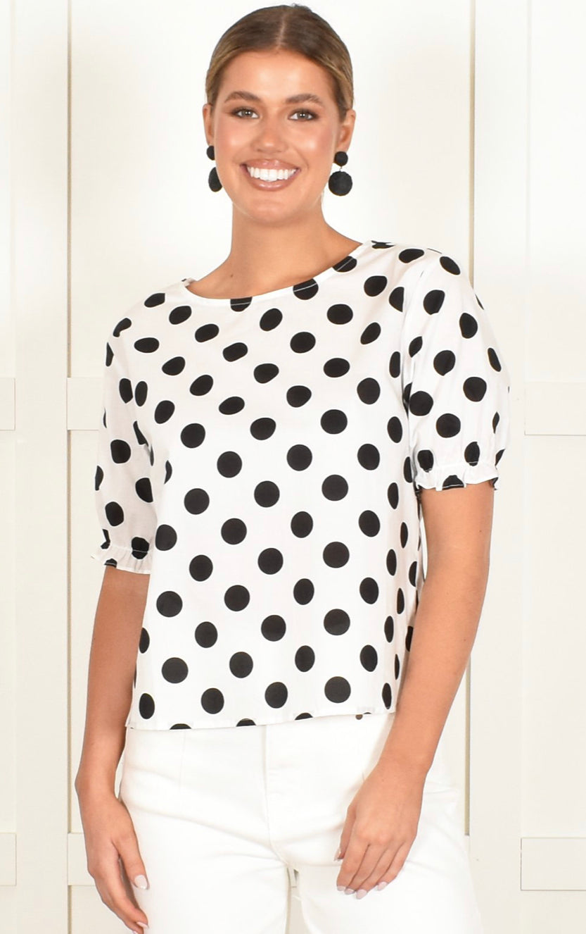 Adorne Ladies Willow Spot Top