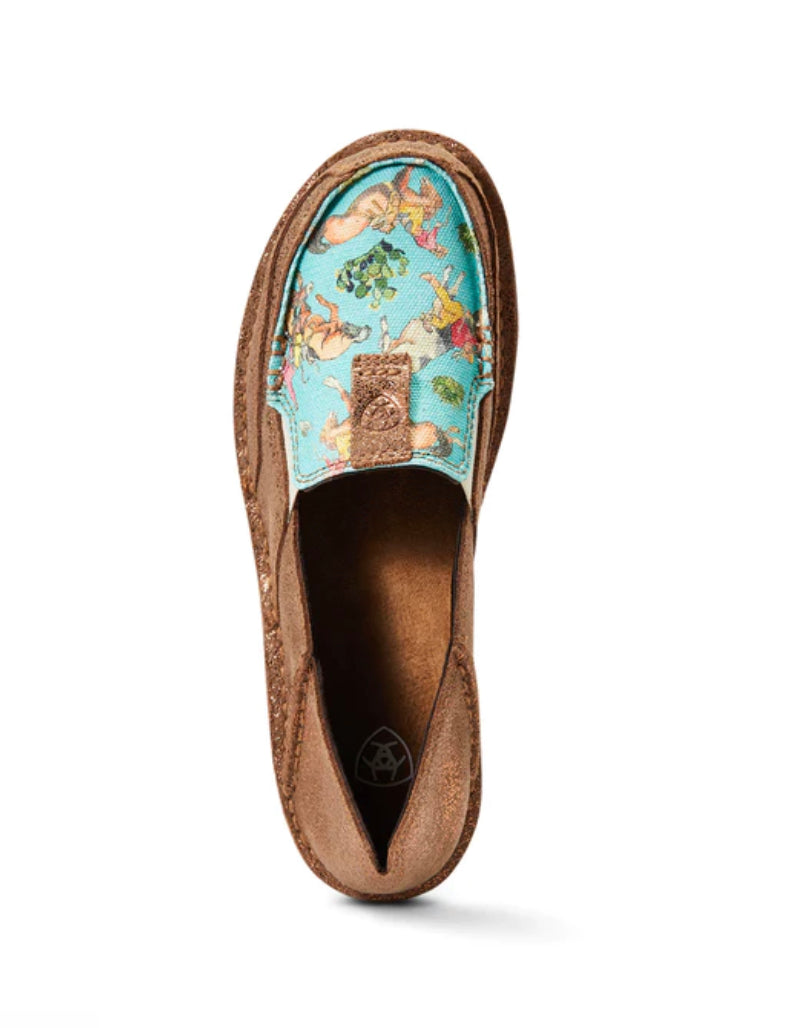 Ariat Ladies Cruiser - Copper Metallic/Bucking Turquoise