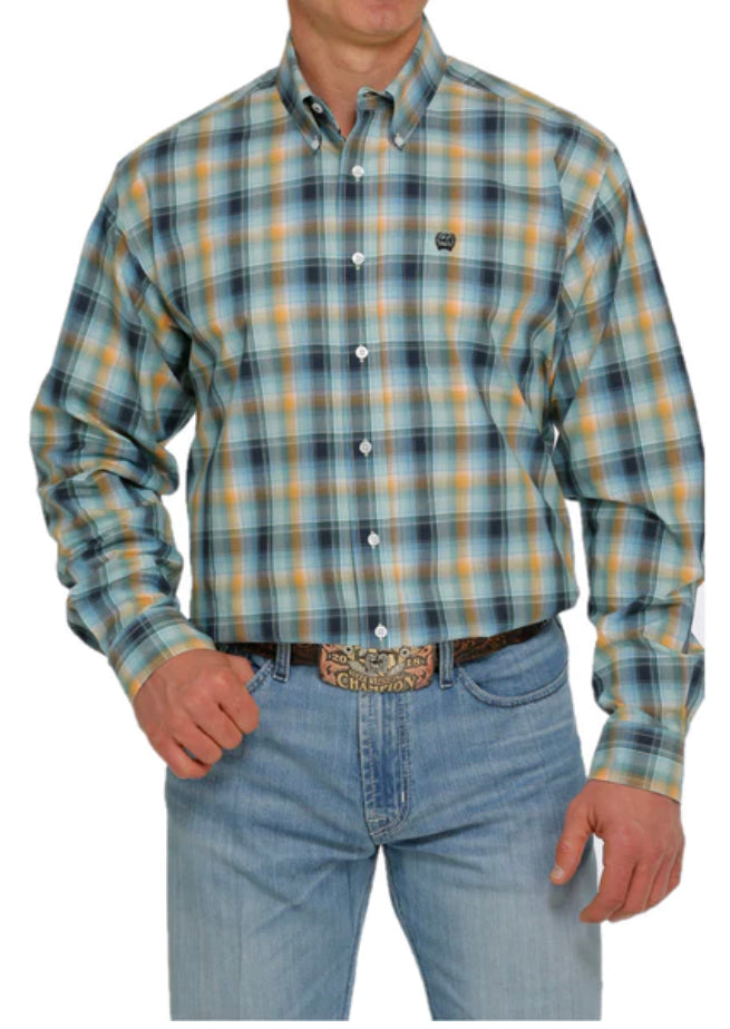 Cinch Mens Multi-Coloured Plaid Shirt