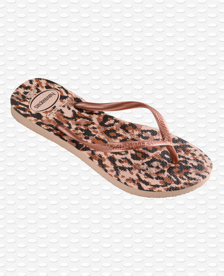 Havaianas Ladies Slim Animal print Thong - Rosa Ballet