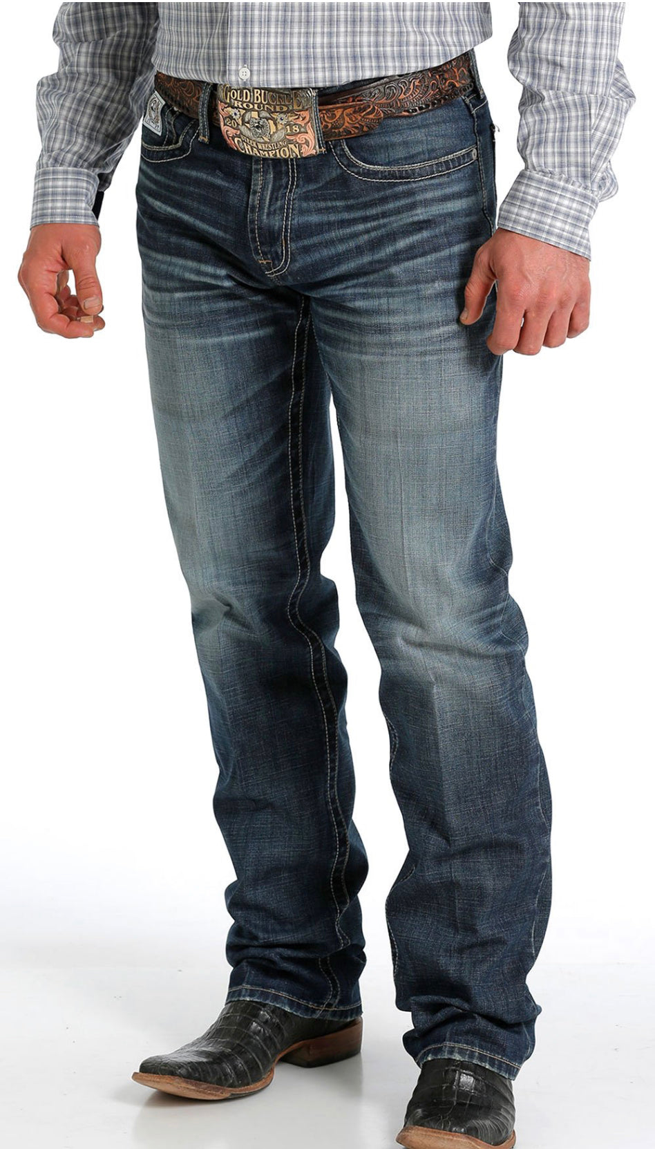 Cinch Mens White Label Dark Stonewash MB92834049